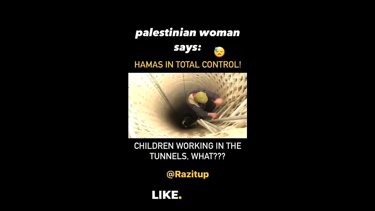Who is working in the Hamas tunnels? Children!