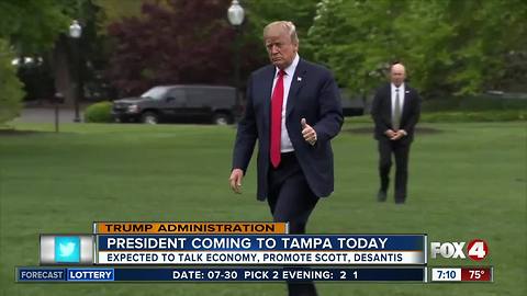 Preview of President Trump's visit to Tampa on Tuesday