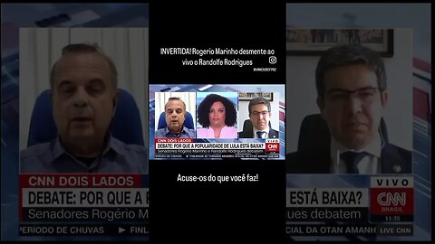 INVERTIDA! Rogerio Marinho desmente ao vivo o Randolfe Rodrigues. Acuse-os do que você faz!