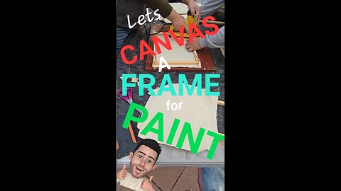 How to put a canvas on a frame