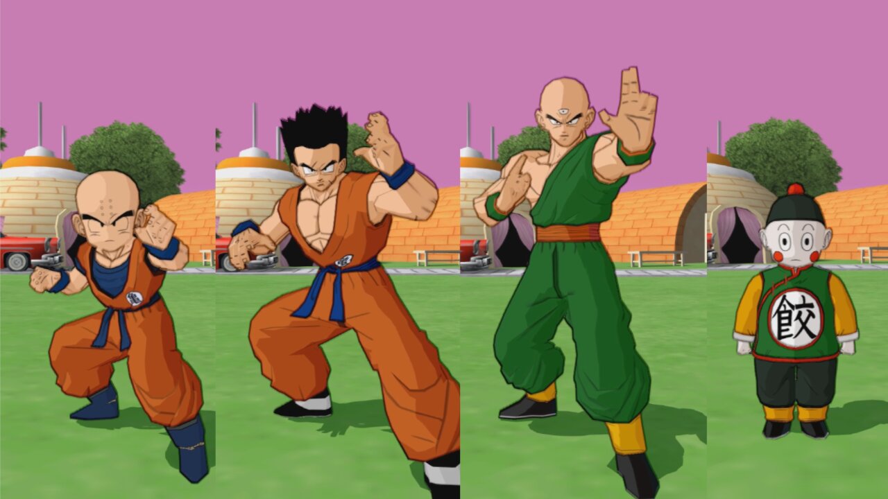 Z-Fighters - All Special Attacks and Costumes in DBZ Budokai Tenkaichi 4