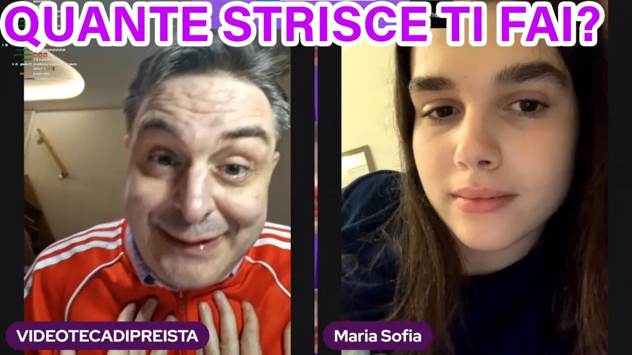 ANDREA DIPRE INTERVISTA MARIA SOFIA😂