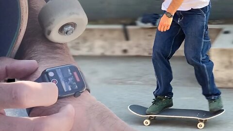 Filming skate clips with Apple Watch