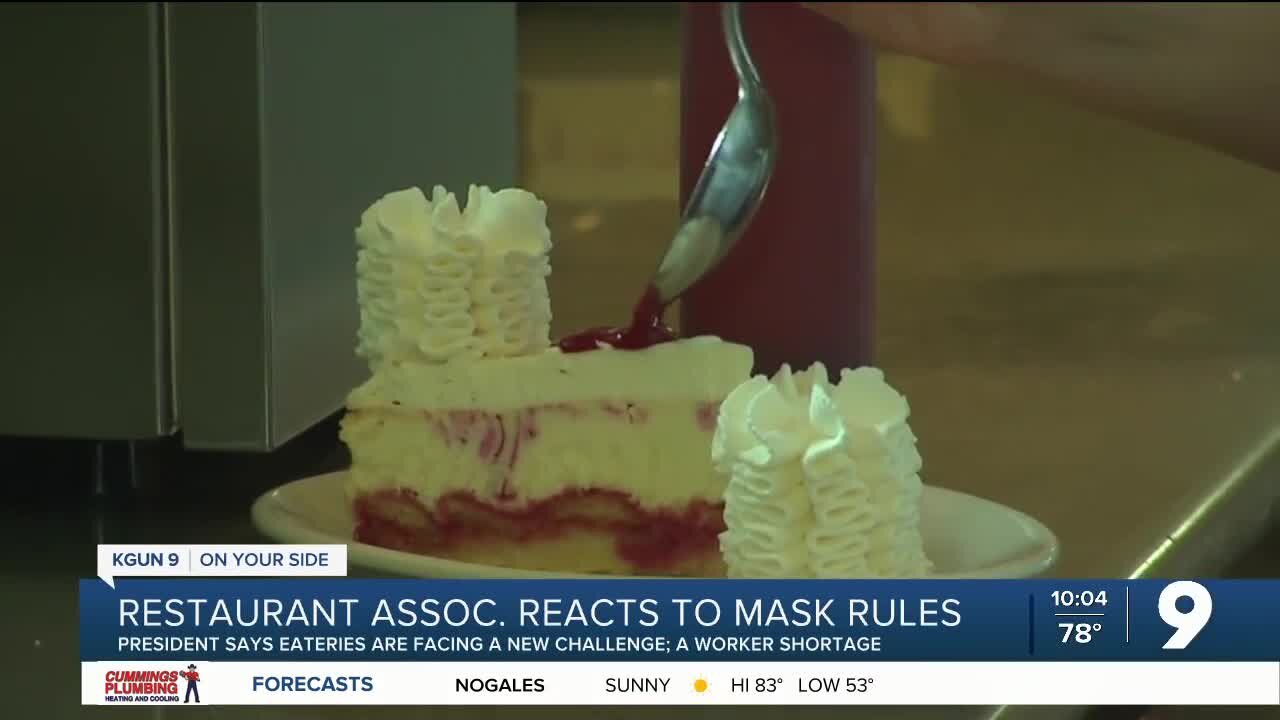 Arizona Restaurant Association reacts to updated mask guidance