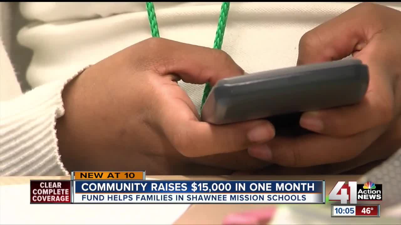 Community donates $15,000 to help Shawnee Mission students and families in need