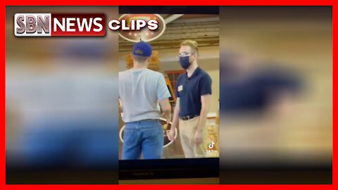 Man Approaches an Employee and Asks if They Are a Communist Over Mask Wearing - 3749