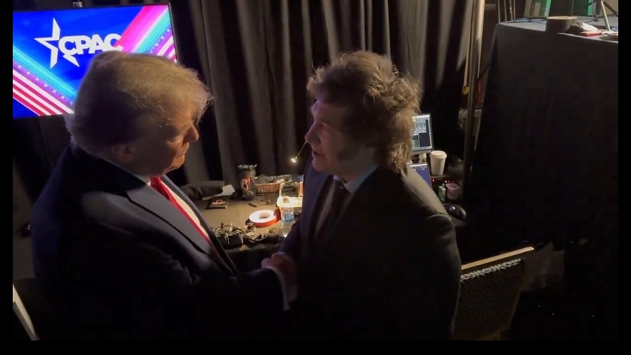 Trump and Javier Milei Meet at CPAC