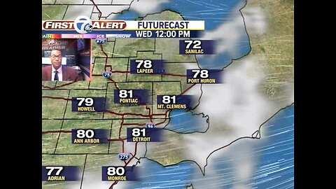 A few showers and storms