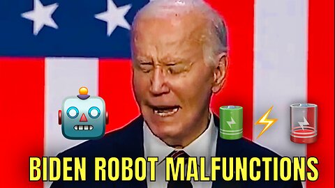 Biden’s Batteries COMPLETELY Drained TODAY during his Speech🪫