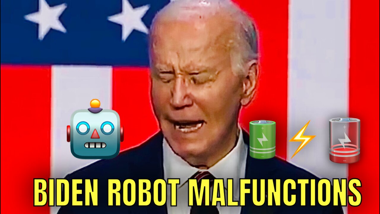 Biden’s Batteries COMPLETELY Drained TODAY during his Speech🪫