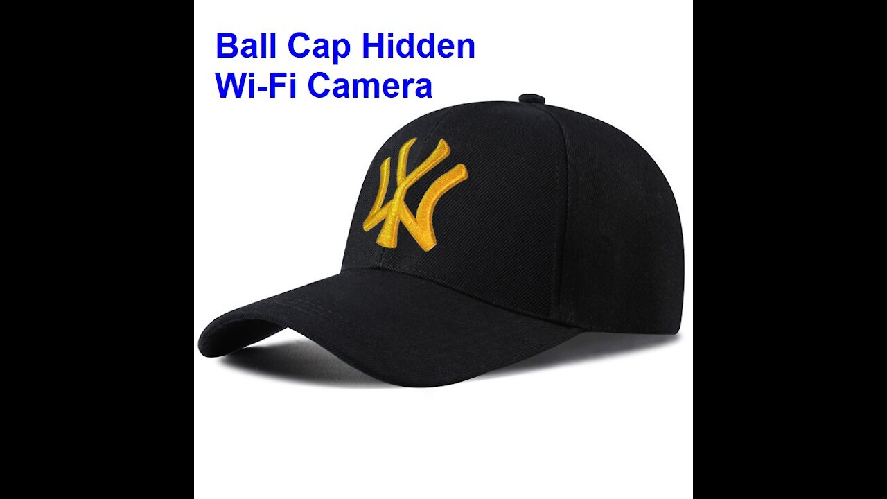 Ball Cap Hidden Wi-Fi Camera