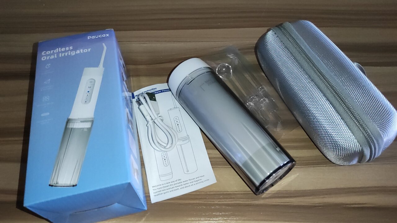 PAUCAX Cordless Dental Oral Irrigator Unboxing