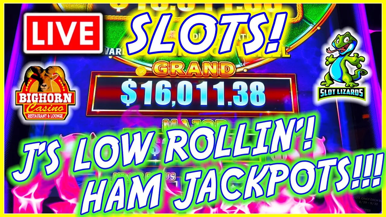 🔴 LIVE SLOTS! WE GIVE THANKS TO JACKPOTS! J'S LOW ROLLIN' WEDNESDAY! EPISODE 28!