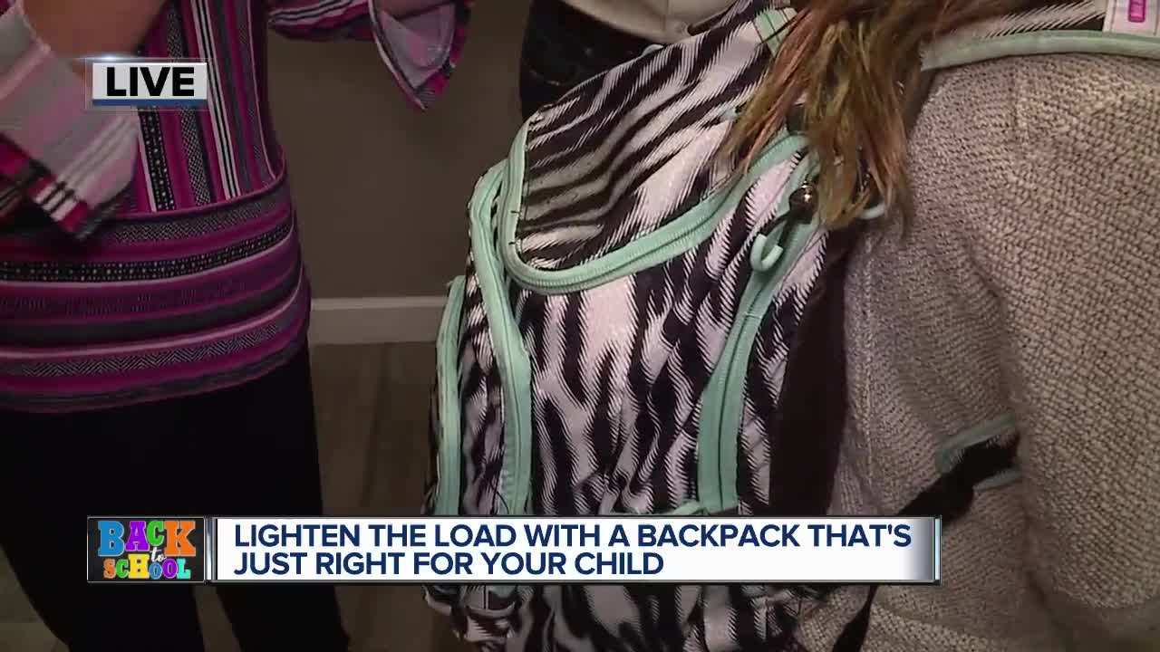 Lighten the load with a backpack that's just right for your child