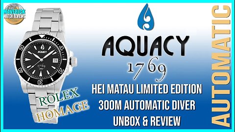 Just Another Rolex Homage | Aquacy 300m Automatic Diver 1769 Microbrand Unbox & Review