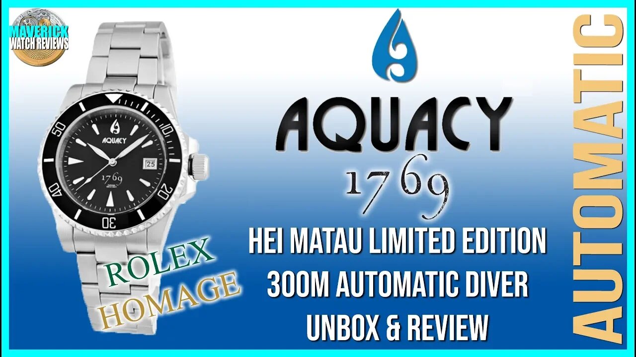 Just Another Rolex Homage | Aquacy 300m Automatic Diver 1769 Microbrand Unbox & Review