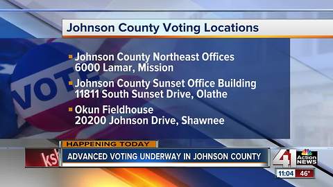 Advanced voting underway in Johnson County