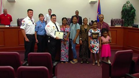 St. Lucie County Fire District honors child for saving family from fire