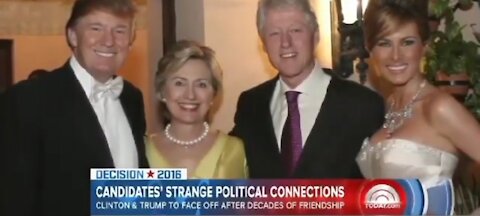 It's all a Lie! Trump and Clinton's are best of friends? All on the same team?! Is Q a Psyop?