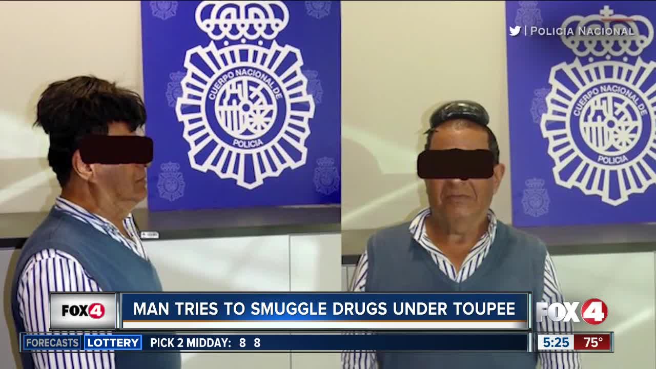 Man tries to smuggle drugs under toupee