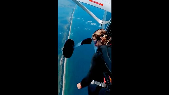 Super dance moves while skydiving