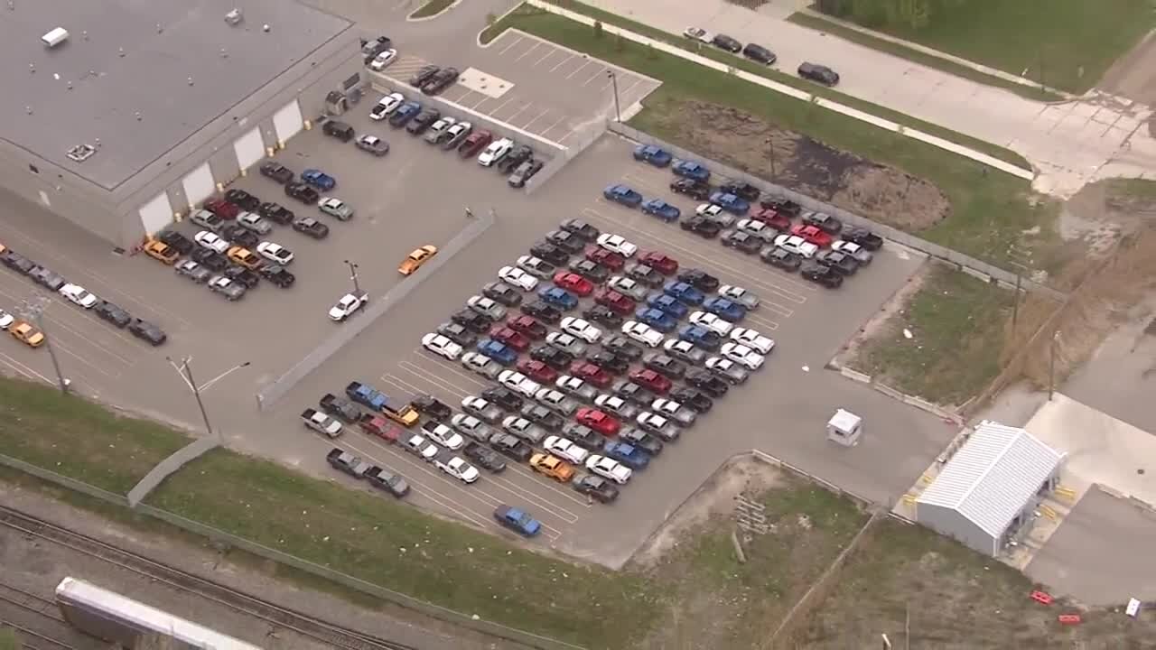 Stuck in park: Rows of pickup trucks wait out chip shortage at Ford's Flat Rock Assembly Plant