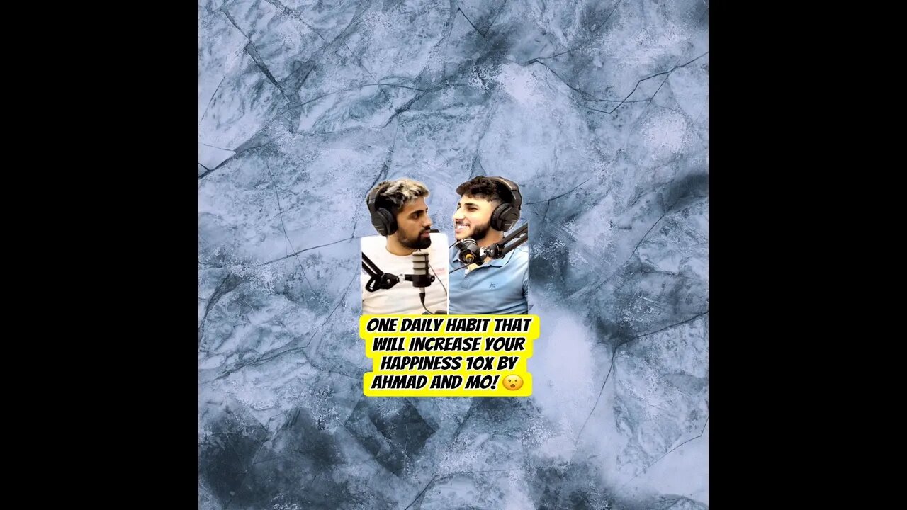 One daily habit that will increase your happiness 10x by Ahmad and Mo! 😳 #shorts