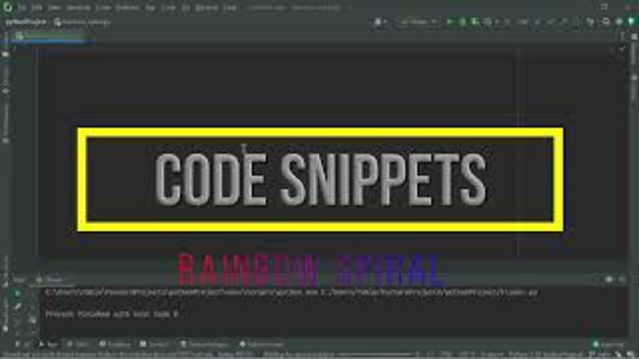 Code Snippets Rainbow Spiral