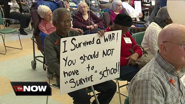 Senior citizens in Beachwood rally against gun violence