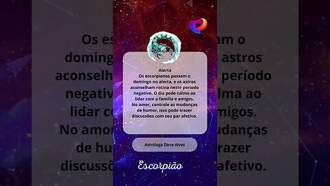 HORÓSCOPO EM ALERTA HOJE #ESCORPIÃO 15/10/23 - CONFIRA AQUI! #shotrs