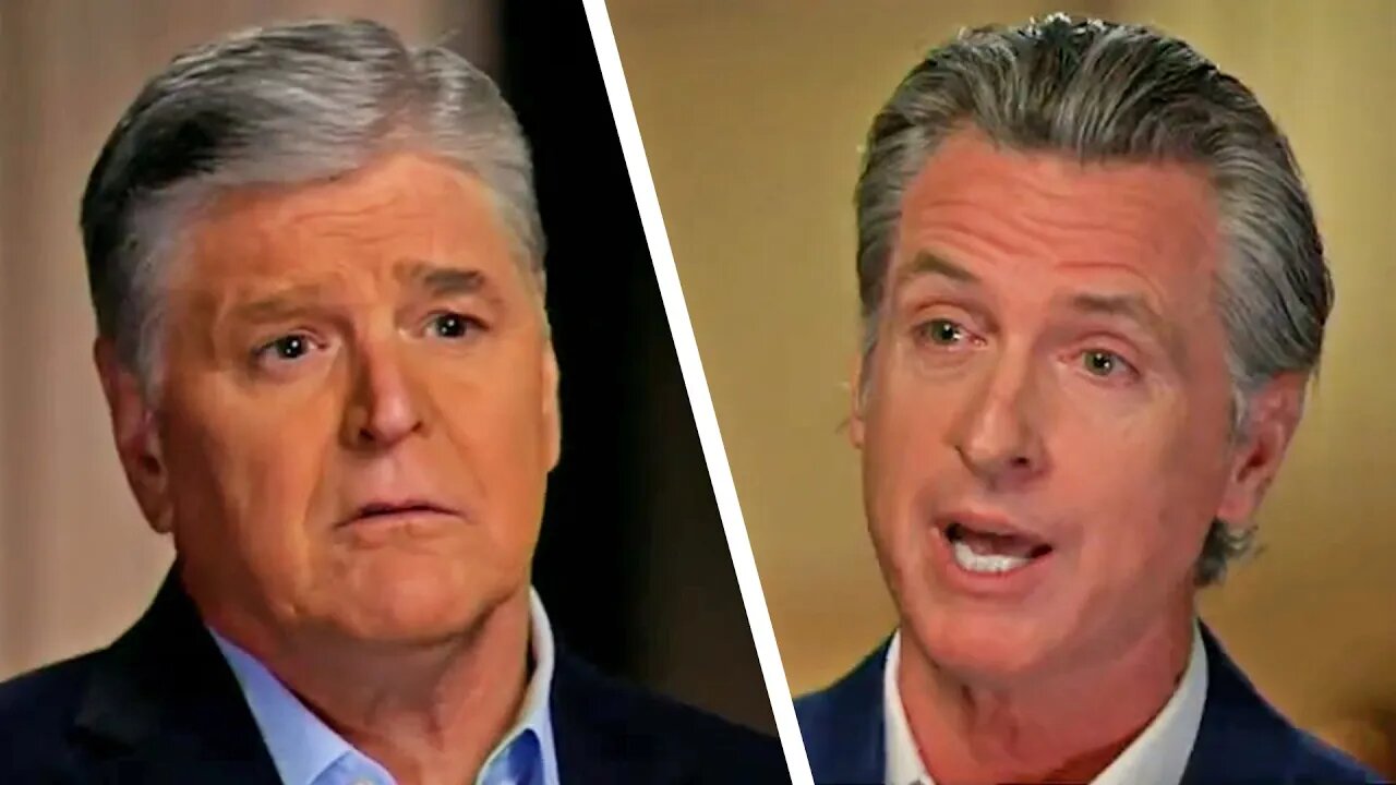 Fox Host Hannity crushed ON HIS OWN SHOW by Gavin Newsom