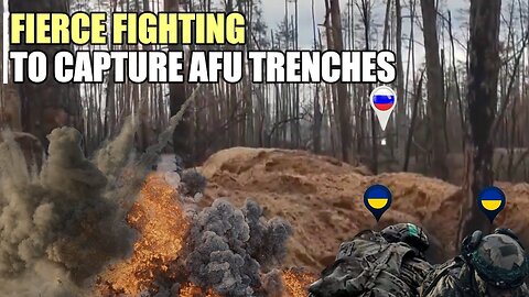 Battle moment of Russian O Group to destroys Ukrainian Azov in Kremennaya