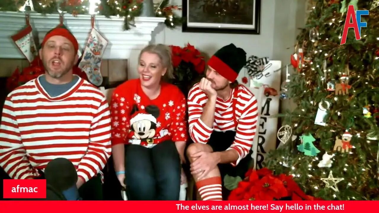 Annie Frey Show Christmas Celebration with Santa's Elves!