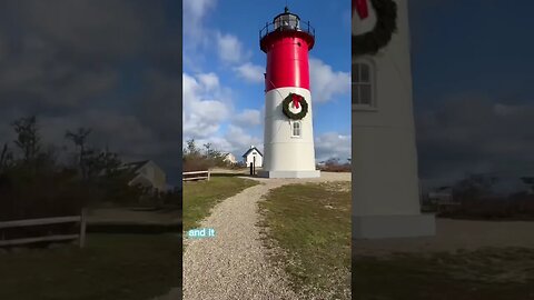 Touring the lighthouse you see on the Cape Cod potato chip bag (Nauset Light)