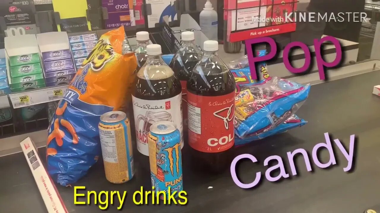 Adventure to superstore pop candy engry drinks oh no sad day