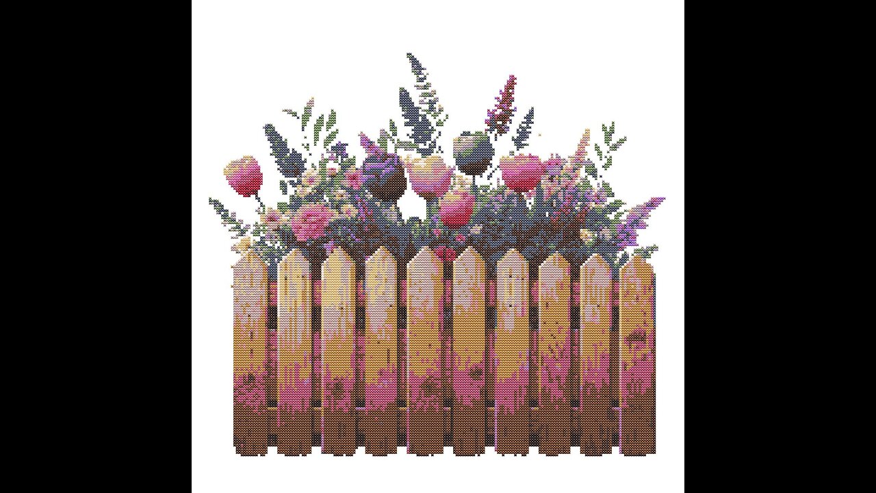 Floral Garden Cross Stitch Pattern by Welovit | welovit.net | #welovit