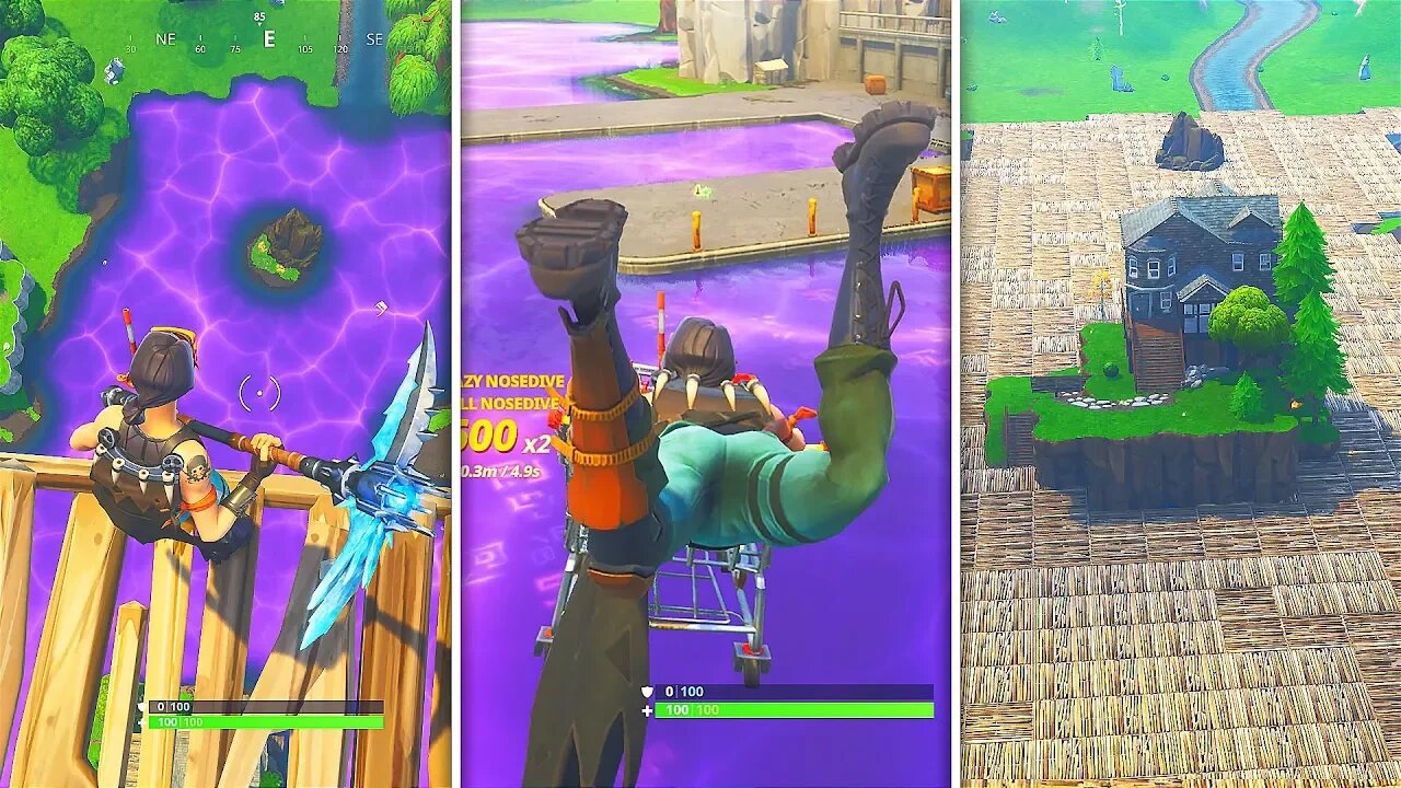 Trying stuff on the new Loot Lake... 🔮