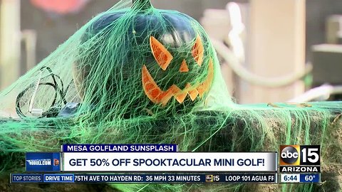 Save on Halloween fun at Mesa Golfland Sunsplash