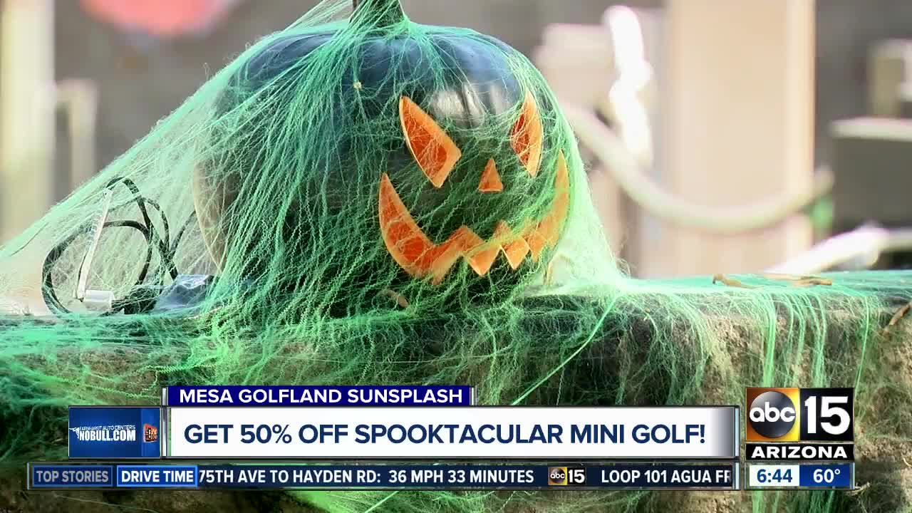 Save on Halloween fun at Mesa Golfland Sunsplash