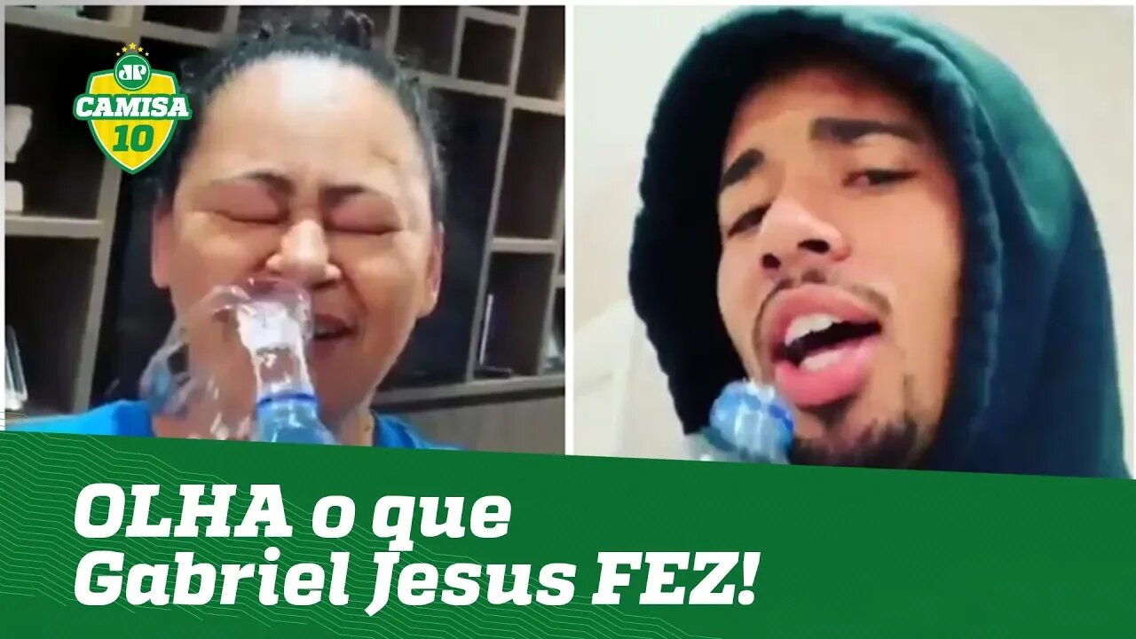 Gabriel Jesus IMITA Vinicius Jr. cantando e... OLHA o que fez!