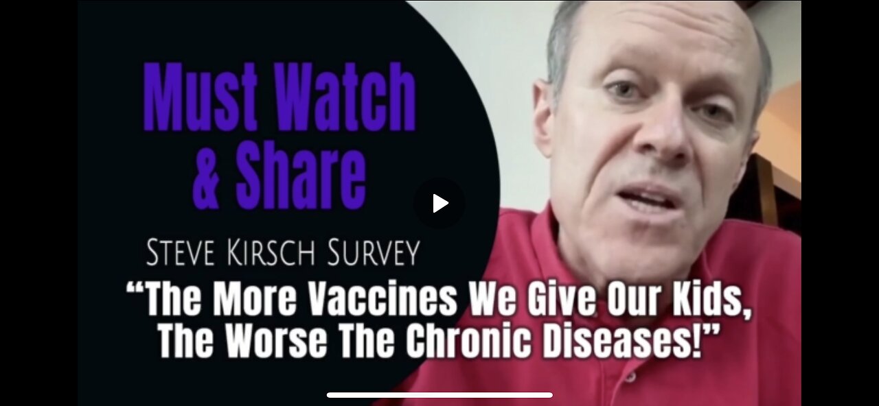 “ The More Vaccines We Give To Kids, The worse The Chronic