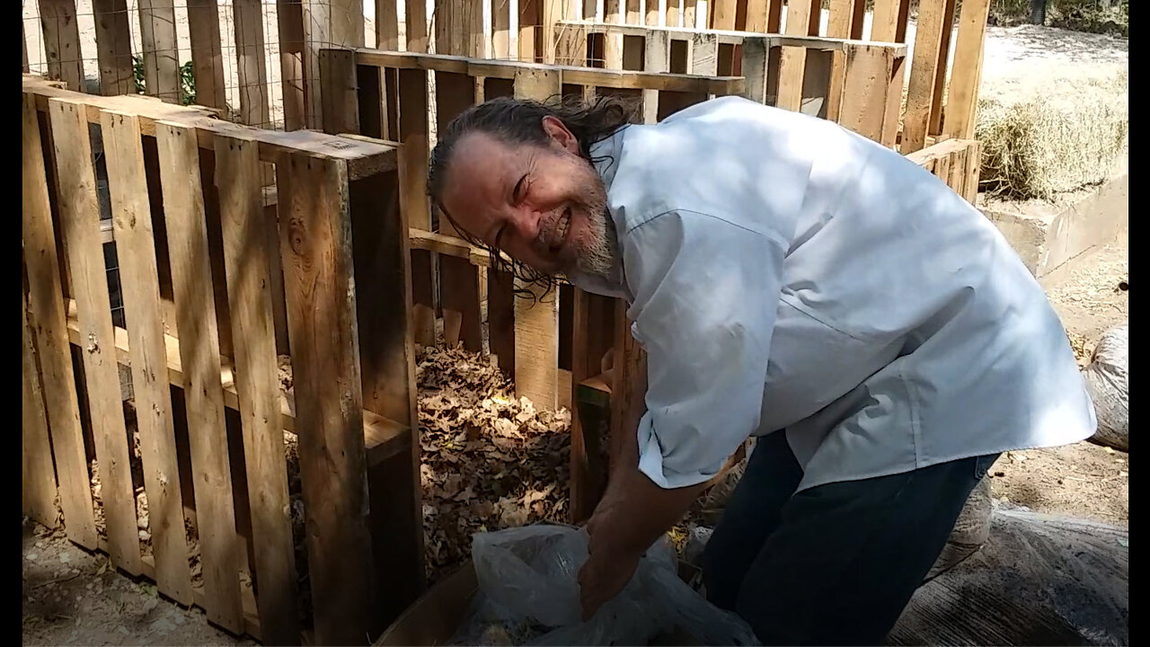 UPDATE AND TIP - First compost goes into the bin