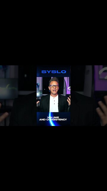 The Volume and Consistency is Key! - Robert Syslo Jr #shorts