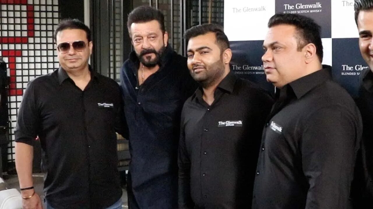 Sanjay Dutt in Range Rover Autobiography Spotted at Tori Restaurant in Khar