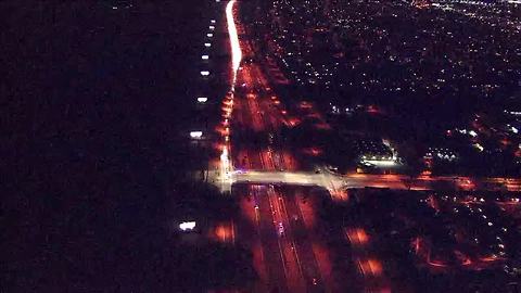 Air15: Loop 202 Santan closed EB at McClintock for a crash and car fire Thursday night