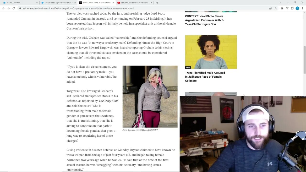 Man Rapes 2 Women Then Claims Transitioning To Be Sent To Female Prison
