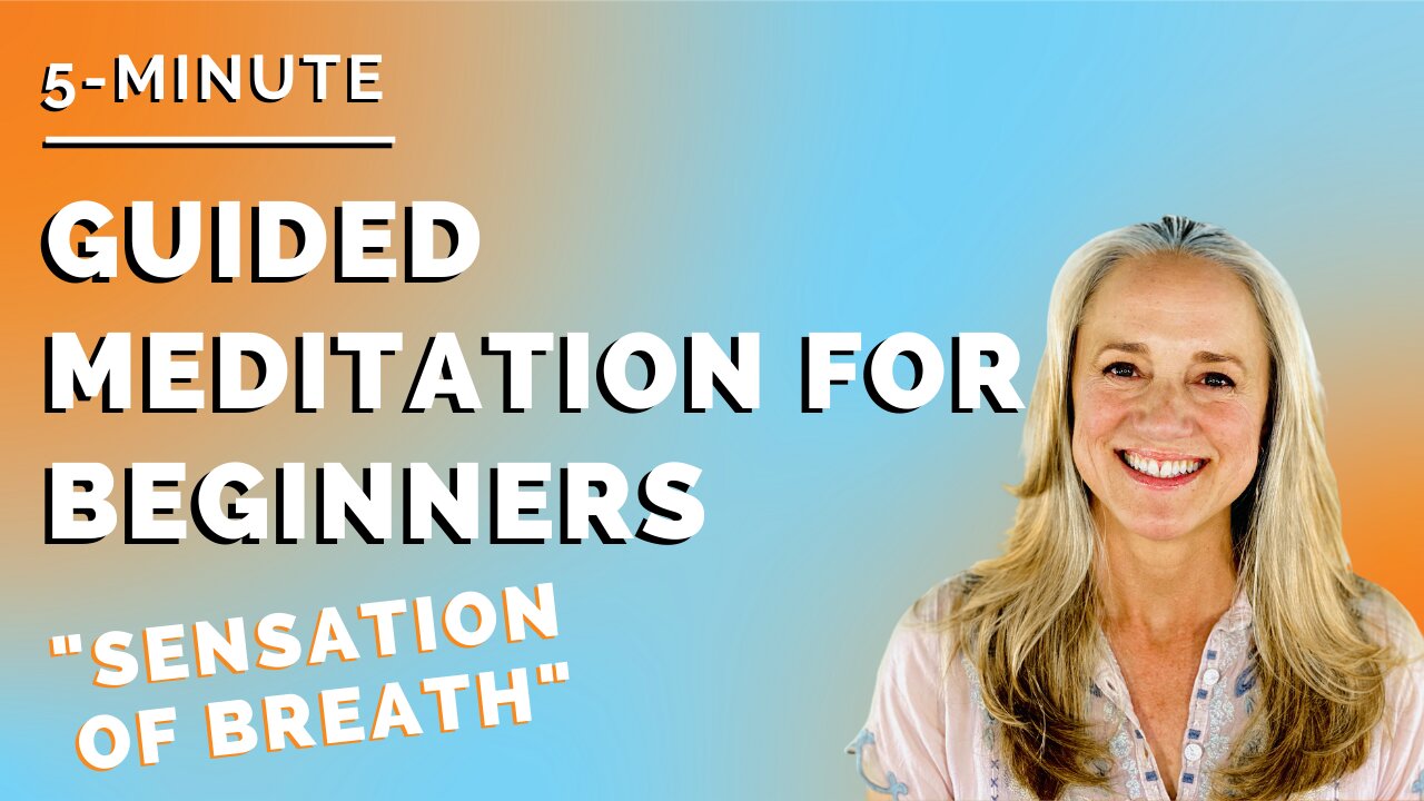 5 Minute Guided Meditation for Beginners | "Sensation of Breath" | [3 of 20]