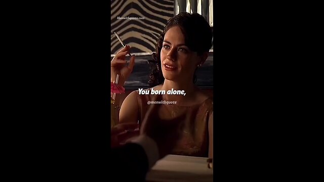 You born alone and die alone motivation