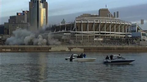 Sports Vault Cinergy Field implosion