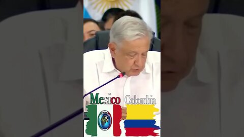 precidente AMLO en colombia